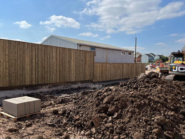 Timber Acoustic Fencing for Seddon Construction