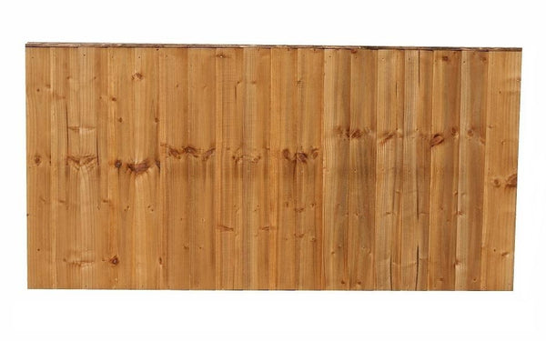 FEATHER EDGE VERTICAL FENCE PANEL 6' X 3'