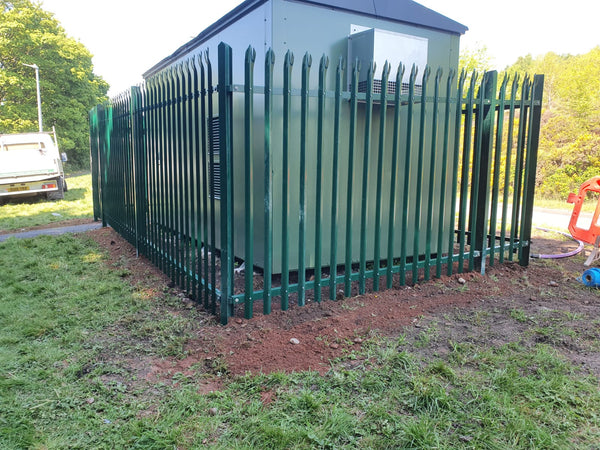 Security Steel Gated Palisade Compound in Oarhall, Weston Coyney.