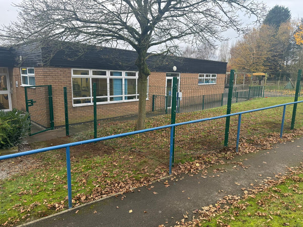 Green Mesh Fencing for Pikemere County Primary School, Alsager