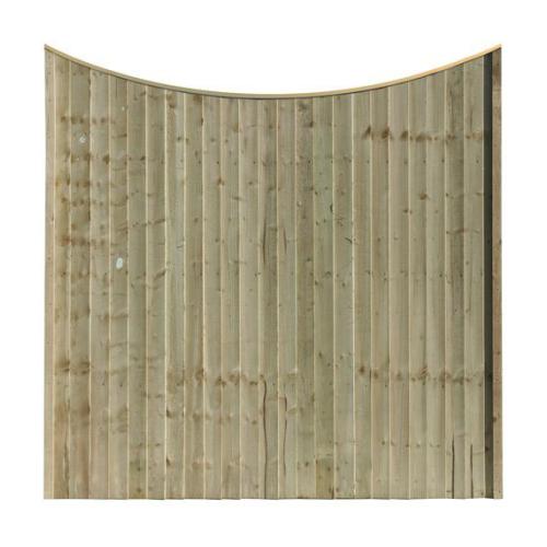 SCOLLOPED FEATHER EDGE FENCE PANEL PANEL (MADE TO ORDER)